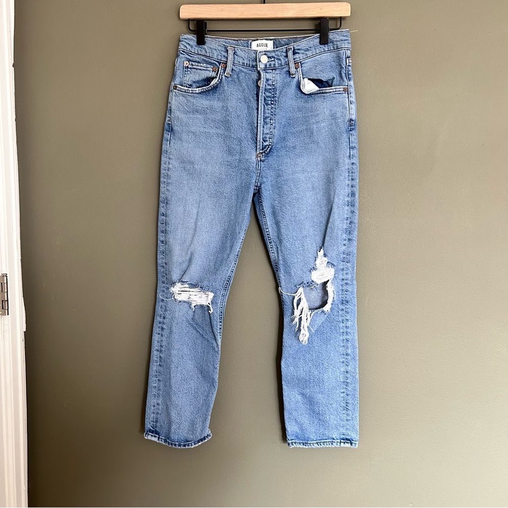 Agolde Riley high rise straight Jean size 28 - Picture 8 of 9
